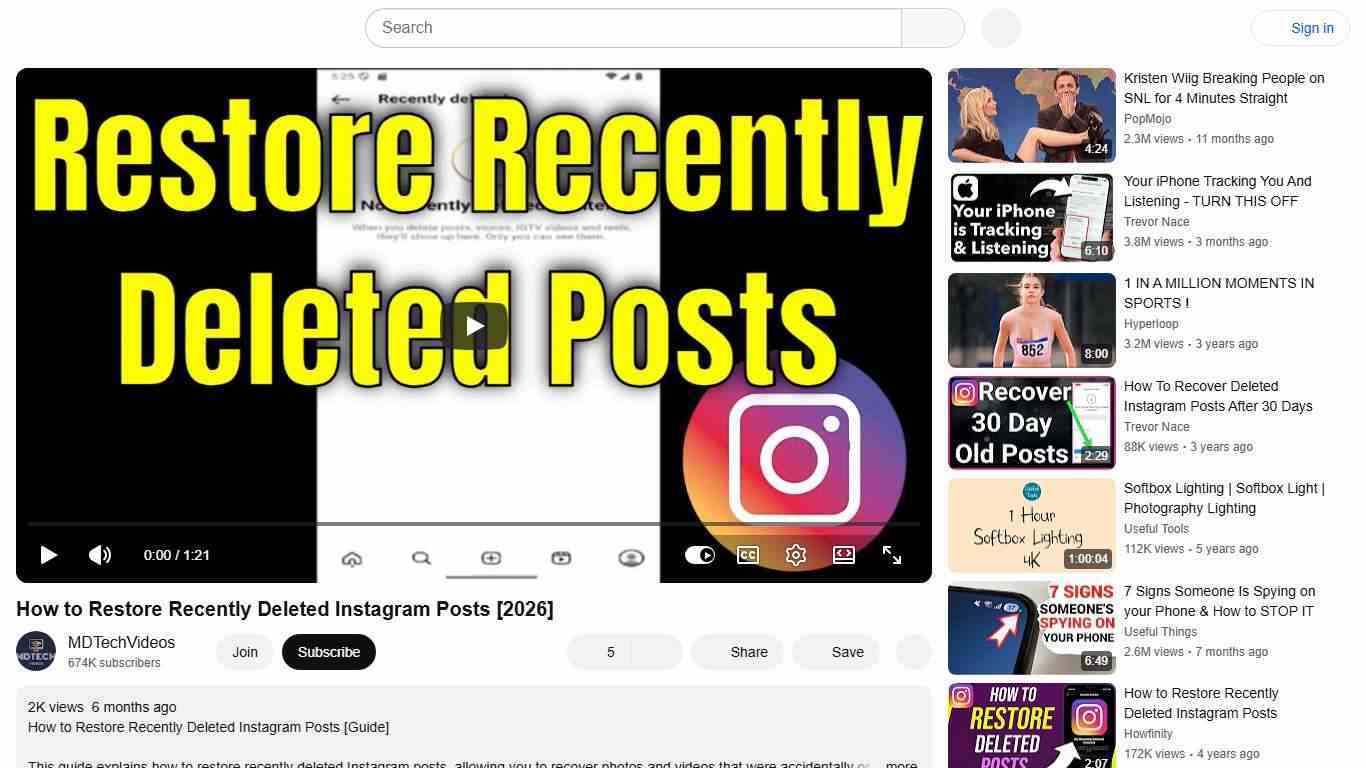 How to Restore Recently Deleted Instagram Posts [2026] - YouTube