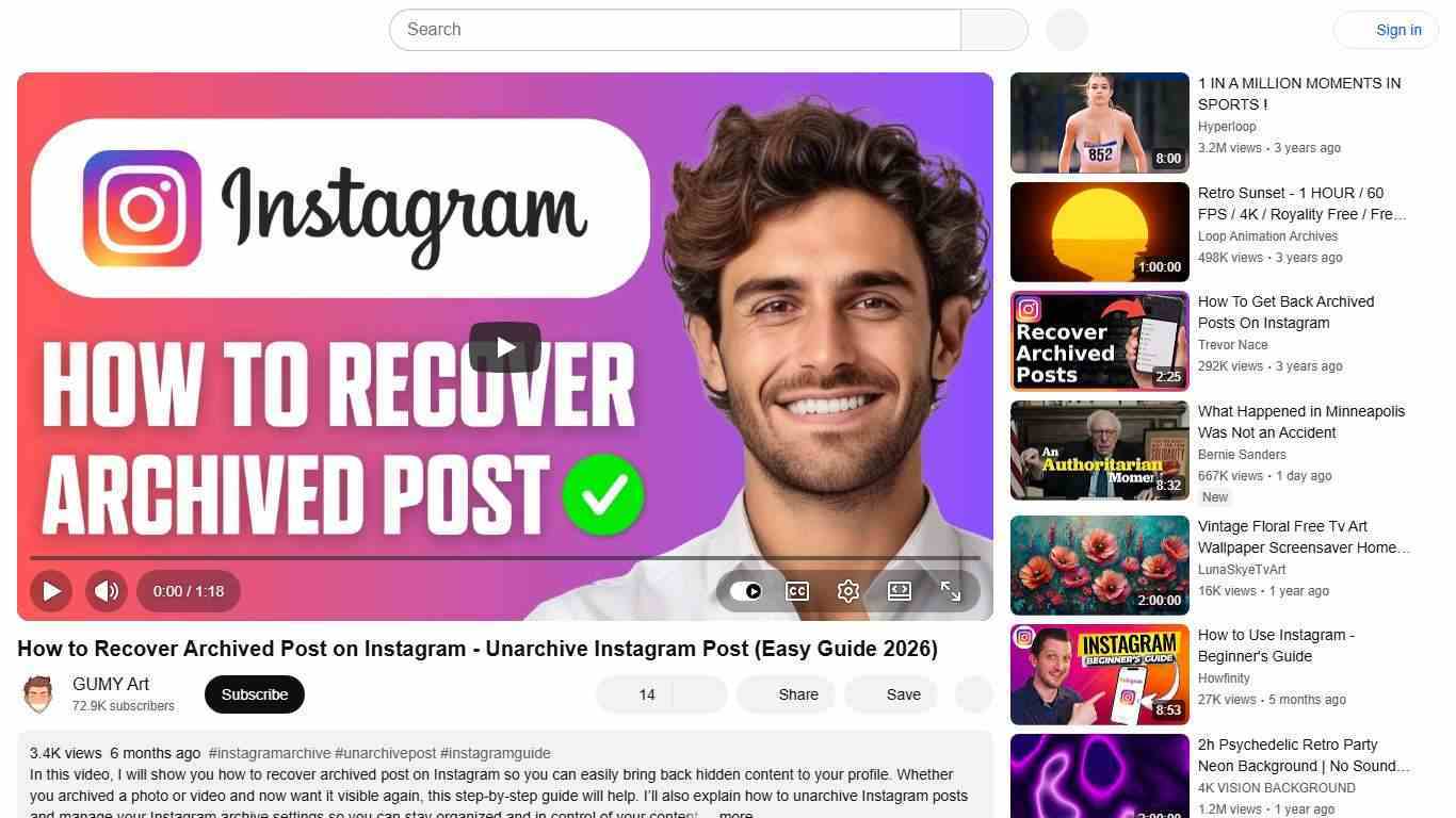 How to Recover Archived Post on Instagram - Unarchive Instagram Post (Easy Guide 2026) - YouTube